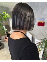 ハウ 心斎橋(how)&nbsp;20代30代40代小顔カットインナーカラー透け感ナチュラルボブ