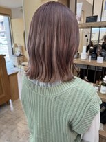 ルシュカイチマルニ(Rasca102)&nbsp;Rasca◆ハイトーンボブ/ピンクベージュ/ブリーチオンカラー