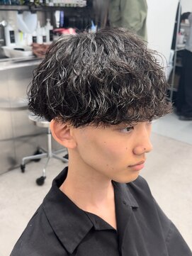 フィフス 渋谷(fifth) 再現性高い波巻きスパイラルパーマ×刈り上げマッシュ
