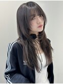 ハッシュカット/ザクザクレイヤー/韓国ヘア/ロングレイヤー