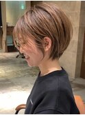 【30代/40代/50代】ミセスショート/流し前髪/豊中