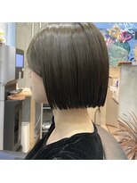 ソヨン 本厚木店(SOYON)&nbsp;ミニボブ/オリーブアッシュ/切りっぱなしボブ