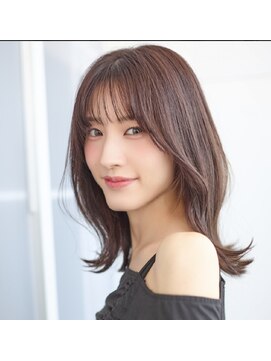 アッシュ 鷺沼店(Ash) シースルーバングの外くびれミディ