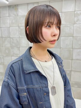 トゥコ(tuco) ミニボブ 前上がりボブ 透明感カラー 艶感カラー