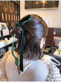 ニュアンスハーフアップ