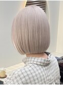 ナチュラルショート/ホワイトベージュ/ブロンド