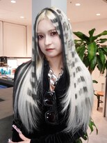 アルバム 池袋(ALBUM)&nbsp;ダブルカラーホワイトベージュブリーチロング_ba585784