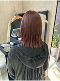 ピンクブラウン　ローズブラウン　切りっぱなし