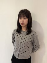 ペグ(Peg)&nbsp;20代30代◎韓国風ミディアムレイヤーヘア×透明感グレージュ
