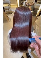 リリー 鷺沼店(RILLY) 〈キシタクヘアー〉髪質改善カラー×カシス・ピンクブラウン