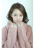 前髪なしのボブスタイル