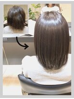 オーバーレイ(Overlay)&nbsp;自然に仕上がる縮毛矯正【施術例】〔自由が丘〕〔縮毛矯正〕