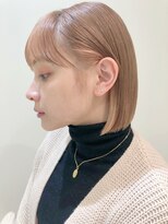 パーク(PAAQ)&nbsp;【PAAQ田中】ミニボブ（金髪ボブ）×インナーカラー
