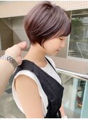 大人可愛い前髪ありのひし形ショートヘア２０代３０代４０代