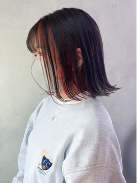 アイティーバイアルバム 藤沢店(IT by ALBUM) オレンジインナー_ミニウルフテラコッタくすみブルー_ba324471