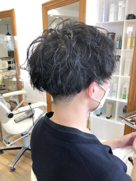 ヘッズ 本八幡店(HEADS) かき上げヘア　ニュアンスマッシュ　サイドパート　韓国マッシュ