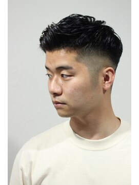 レンゲン(LENGEN) メンズかき上げニュアンスマッシュサイドパート韓国マッシュ