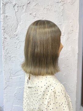 ヘアサロン ラムー 上石神井(ramuuu.) スモーキーベージュハイライト