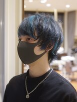 ビュートリアム 梅田(BEAUTRIUM)&nbsp;メンズカット/メンズウルフ/ターコイズブルー/茶屋町/梅田