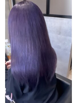 ルイス(L'wis) 縮毛矯正履歴×ブリーチ うるおい♪ラベンダー【L'wis乙津】