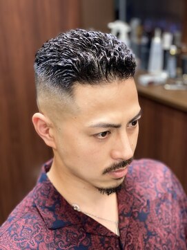 ヒロギンザ 神田店(HIRO GINZA) ハイスキンフェード濡れパンスタイル