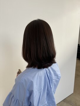 ビーヒアナウ N゜03 金沢駅西店(BE HERE NOW) 【orange brown/くびれヘア/レイヤーカット/ミディアム】