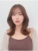 韓国ミディアムレイヤー大人かわいい20代30代40代２WAYバング