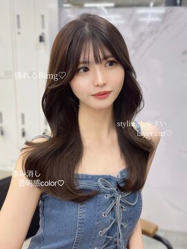 アリュウル 表参道(ALLURE) stylingしやすいレイヤーカット×透明感艶カラー　伊藤