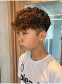 スペインカール×ハイウェイトマッシュで爽やかな印象に◎