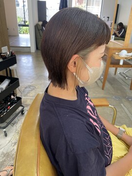 エムドットヘアーサロン(M. hair salon) 【門田美穂】イヤリングカラーと小頭ボブ♪♪