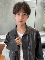 ツイストスパイラル　韓国風　メンズショート