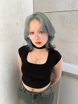 アディション 渋谷(ADITION) 似合わせカット#ウルフカット#デザインカラールーツカラー#渋谷