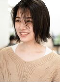 ボブ×切りっぱなし