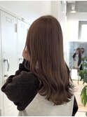 韓国へア透明感ミルクティーベージュグレージュカ ラー暗め