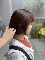 美容室ポール 西葛西店(PAUL)&nbsp;西葛西で脱白髪 白髪ぼかしハイライト ピンクカラー