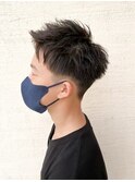 ツーブロックショート