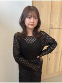 韓国くびれヘア/オリーブベージュ/透明感カラー