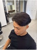 神保町ブルーブラック韓国マッシュセンターパートメンズパーマ☆