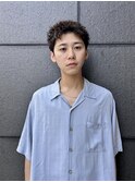 スパイキーショート/ニュアンスパーマ/ショートカット/眉毛
