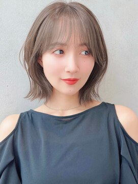 セイドット リー(Say. Ree) Say.ひし形ショートくびれショートレイヤーアッシュオリーブ青山