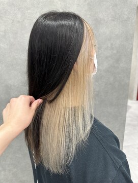 プライズ 成増店(prize) フェイスフレーミングベージュホワイトベージュダブルカラー成増