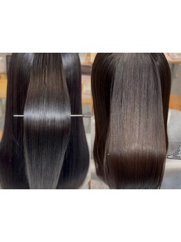 【田町駅2分/三田駅30秒】HITAストレートで自然でしなやかなストレートを実現！