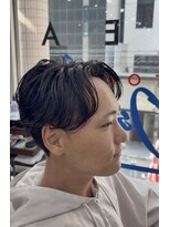 オーシャントーキョー 大阪(OCEAN TOKYO)&nbsp;韓国ヘアカルマパーマコンマバングセンターパートフェザーパーマ