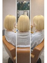 リコ 海老名2号店(Lico)&nbsp;透明感ブロンドのコンパクトボブ