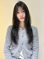 ヨーク(YOKE)&nbsp;レイヤーカットロングレイヤーオリーブカラーオリーブブラウン