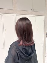 アンドカオマワリカットファム(Fann.)&nbsp;艶感ピンクブラウン×ミディアムレイヤー