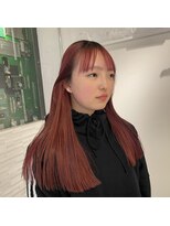 ネームレス 心斎橋(nameless)&nbsp;レッドブラウン 髪質改善トリートメント 美髪ロング 心斎橋