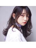 atelier  暗髪でもカワイイナチュラルセミディ