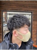 【マッシュ】スパイラルパーマ×マッシュ×2ブロック
