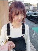 ダブルカラー×ボブ